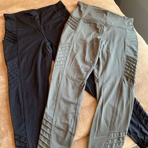 2 pair Moto Ankle Leggings
